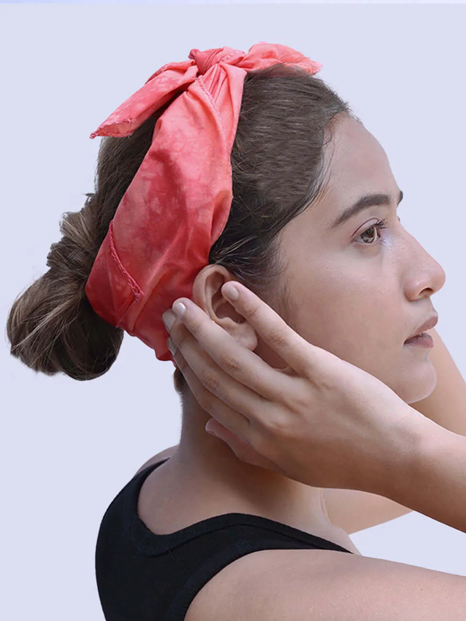 Shibori - Peach Cotton Neckerchief