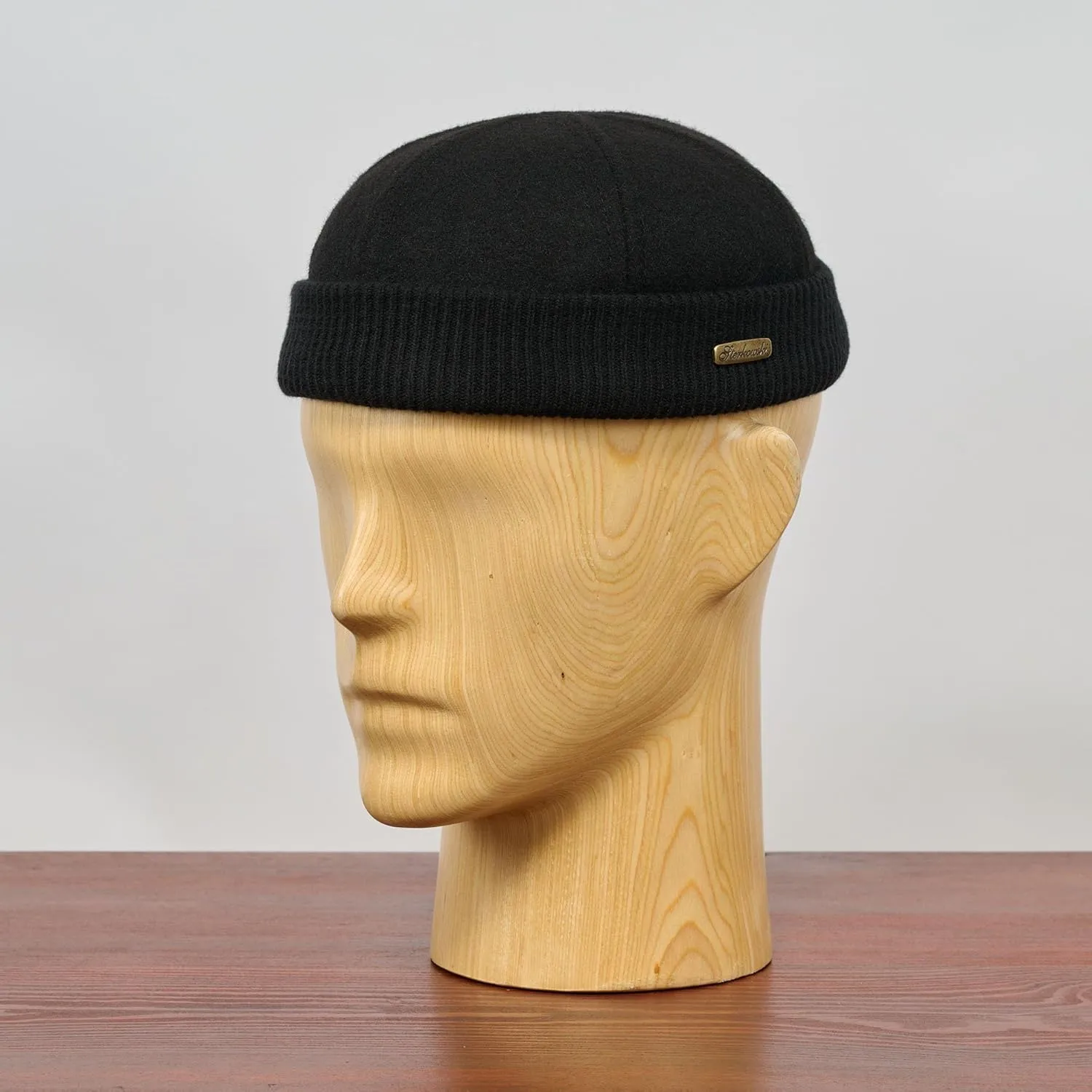 Sterkowski Navy Watch Cap | Woolen Beanie for Men and Women | Warm Classic Seaman Hat with Ribbing