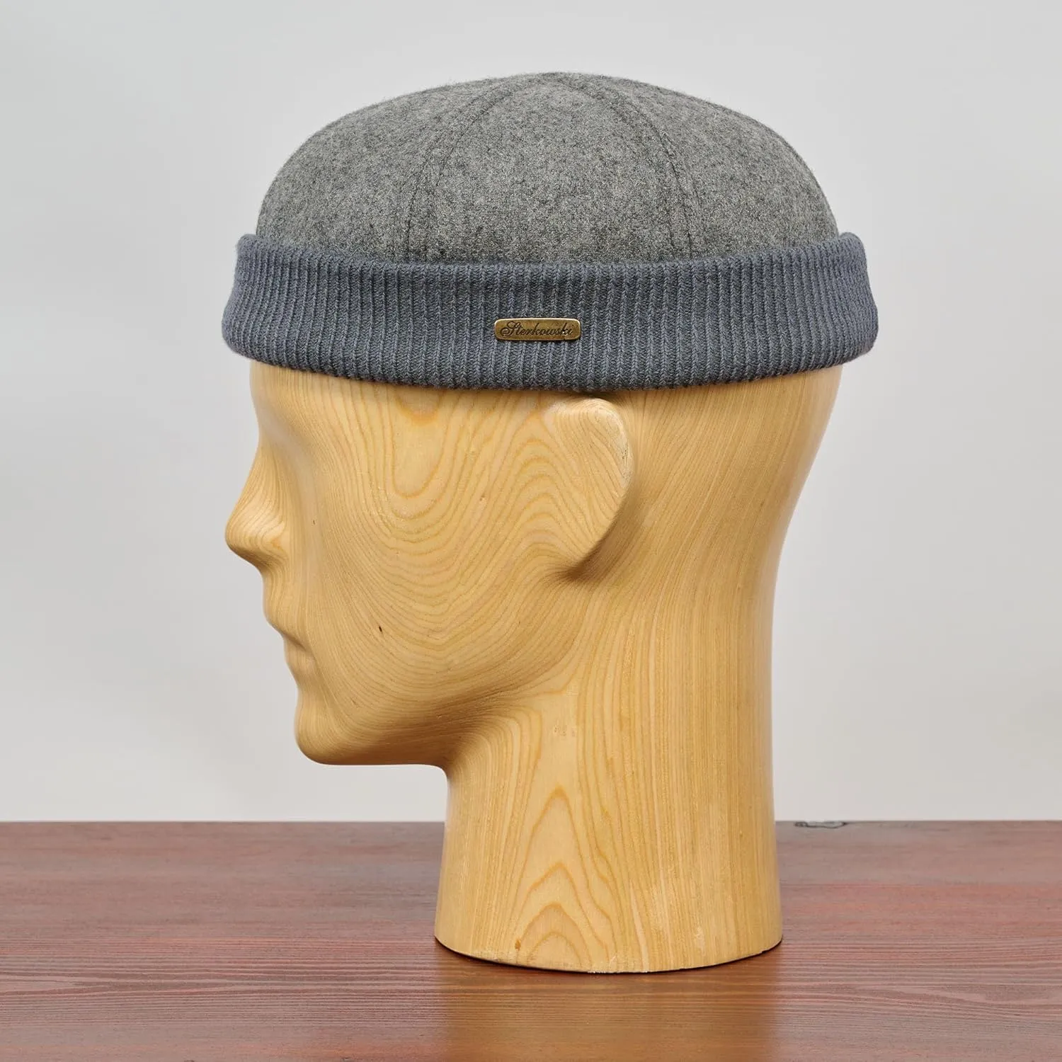 Sterkowski Navy Watch Cap | Woolen Beanie for Men and Women | Warm Classic Seaman Hat with Ribbing