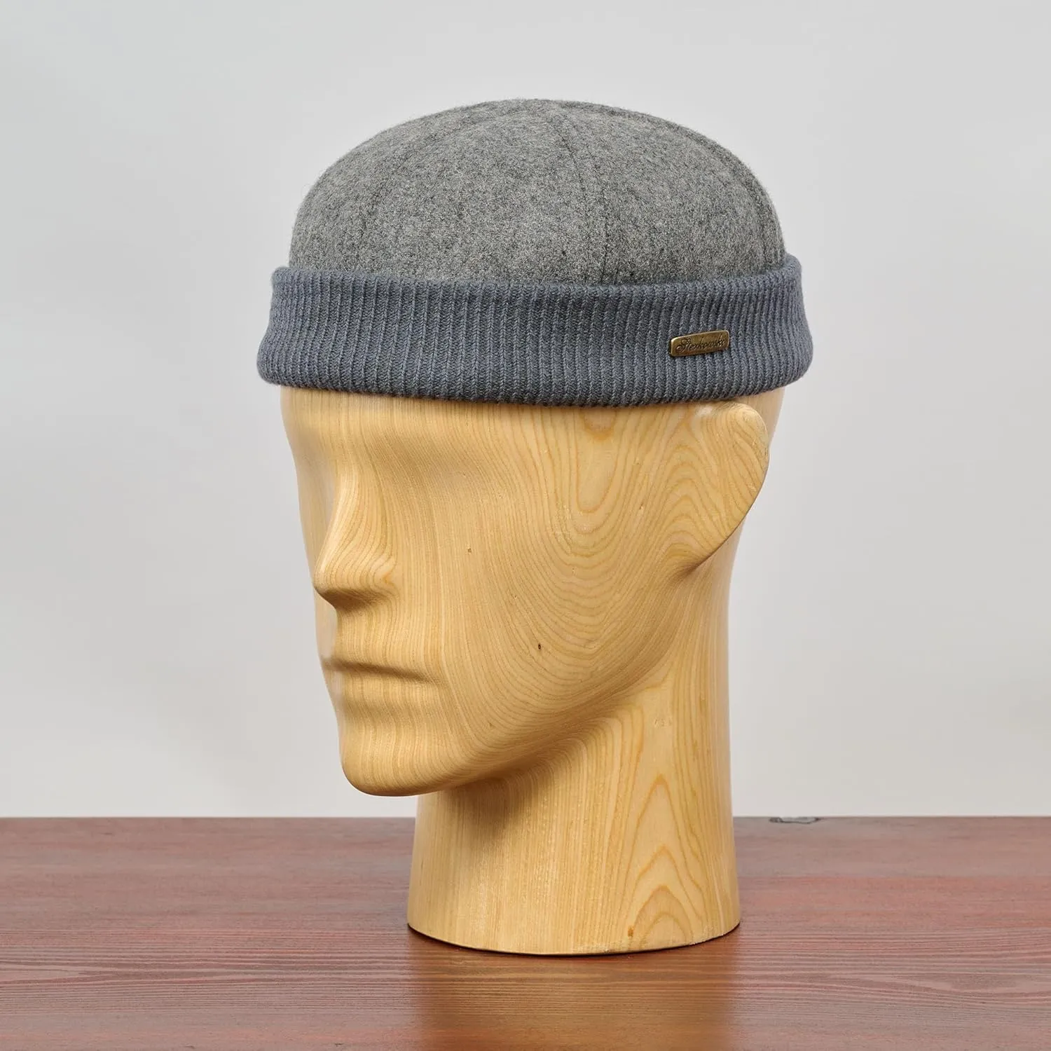 Sterkowski Navy Watch Cap | Woolen Beanie for Men and Women | Warm Classic Seaman Hat with Ribbing
