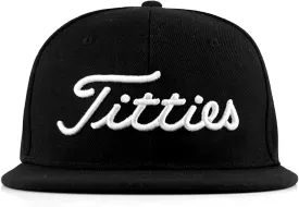 Titties 3D Golf Hat Snapback Cap PGA Flat Bill Brim