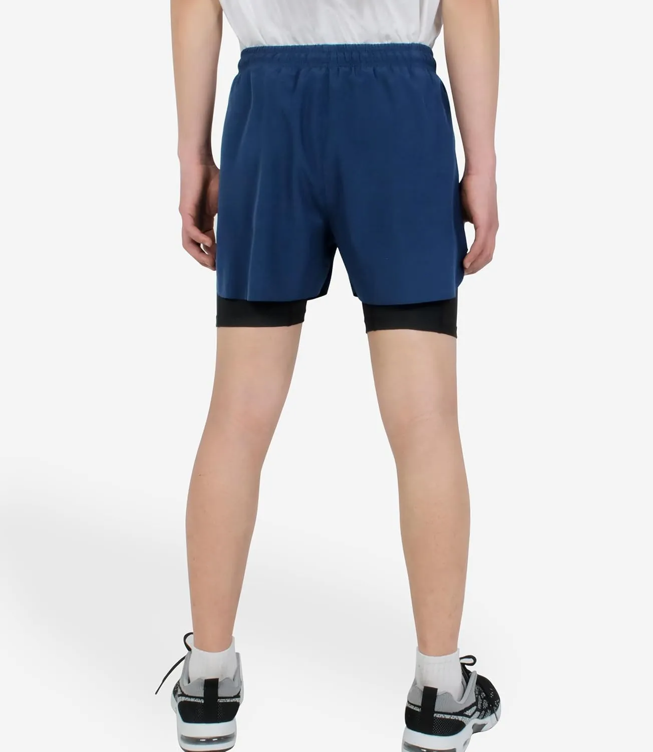 TLAENSON Boys Running Shorts with Liner Kids 2 in 1 Quick Dry Workout Athletic Shorts with Pockets