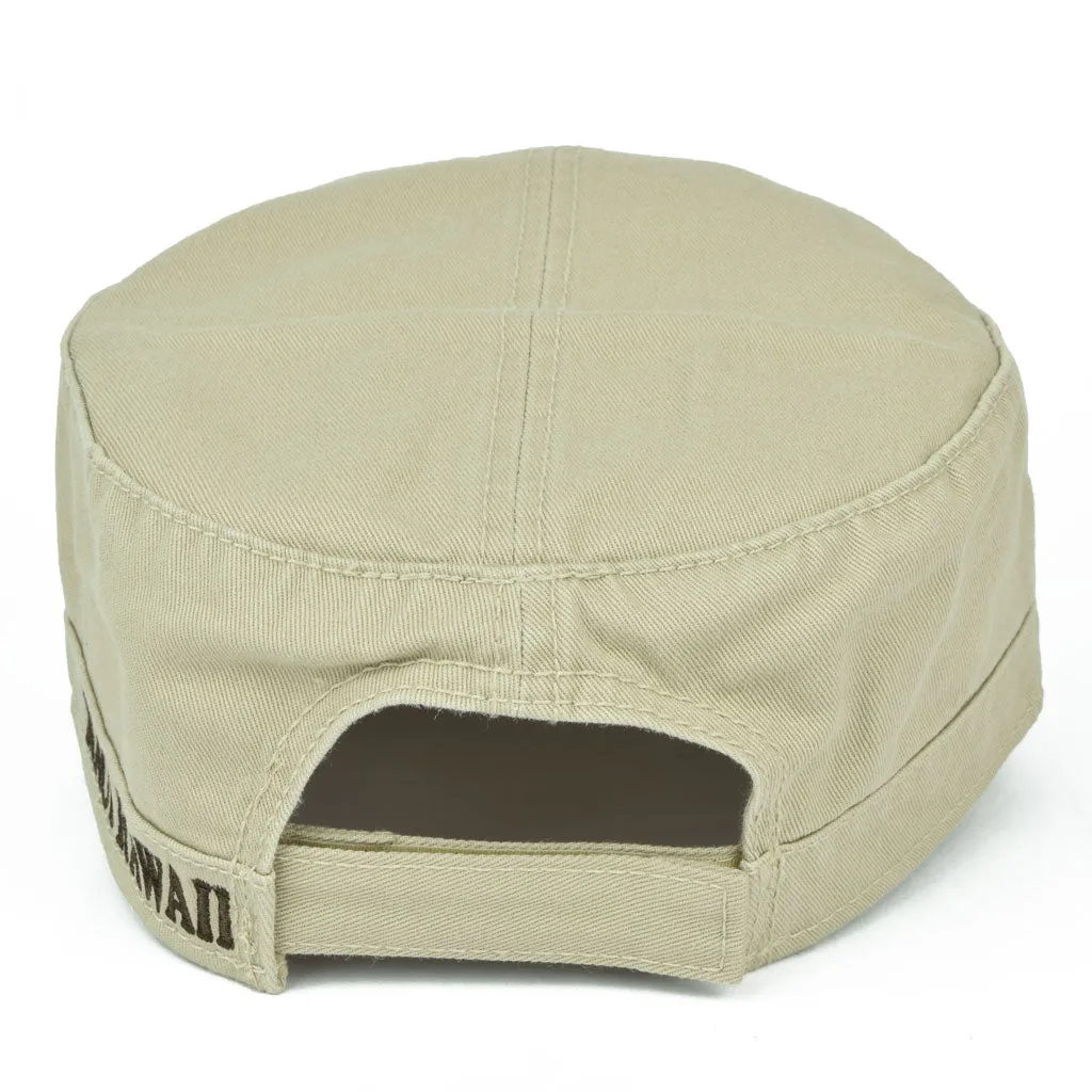 Tribal Flowers Military Hat