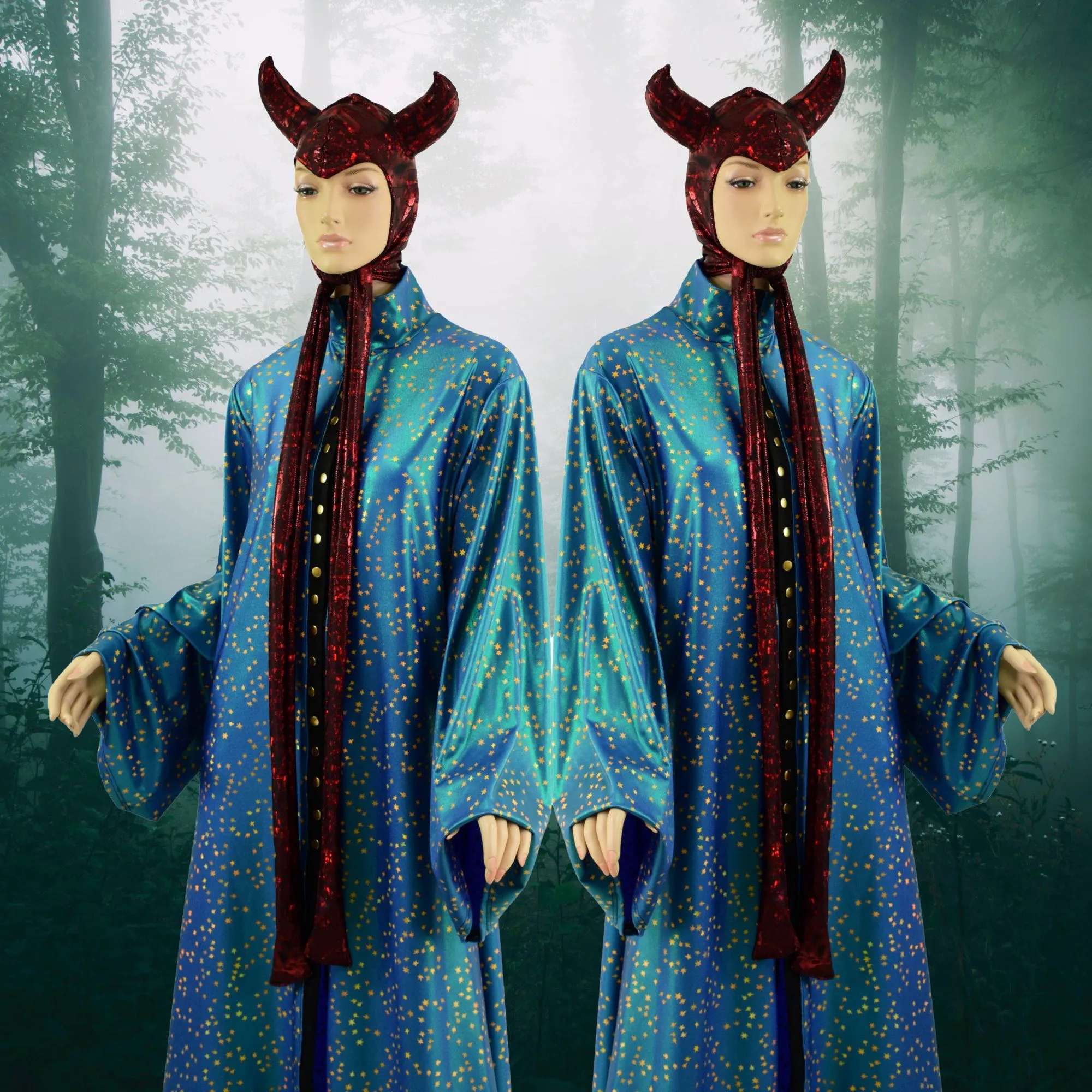 Vintage Style Devil Bonnet in Primeval Red (Hood only, Cloak Sold Separately)