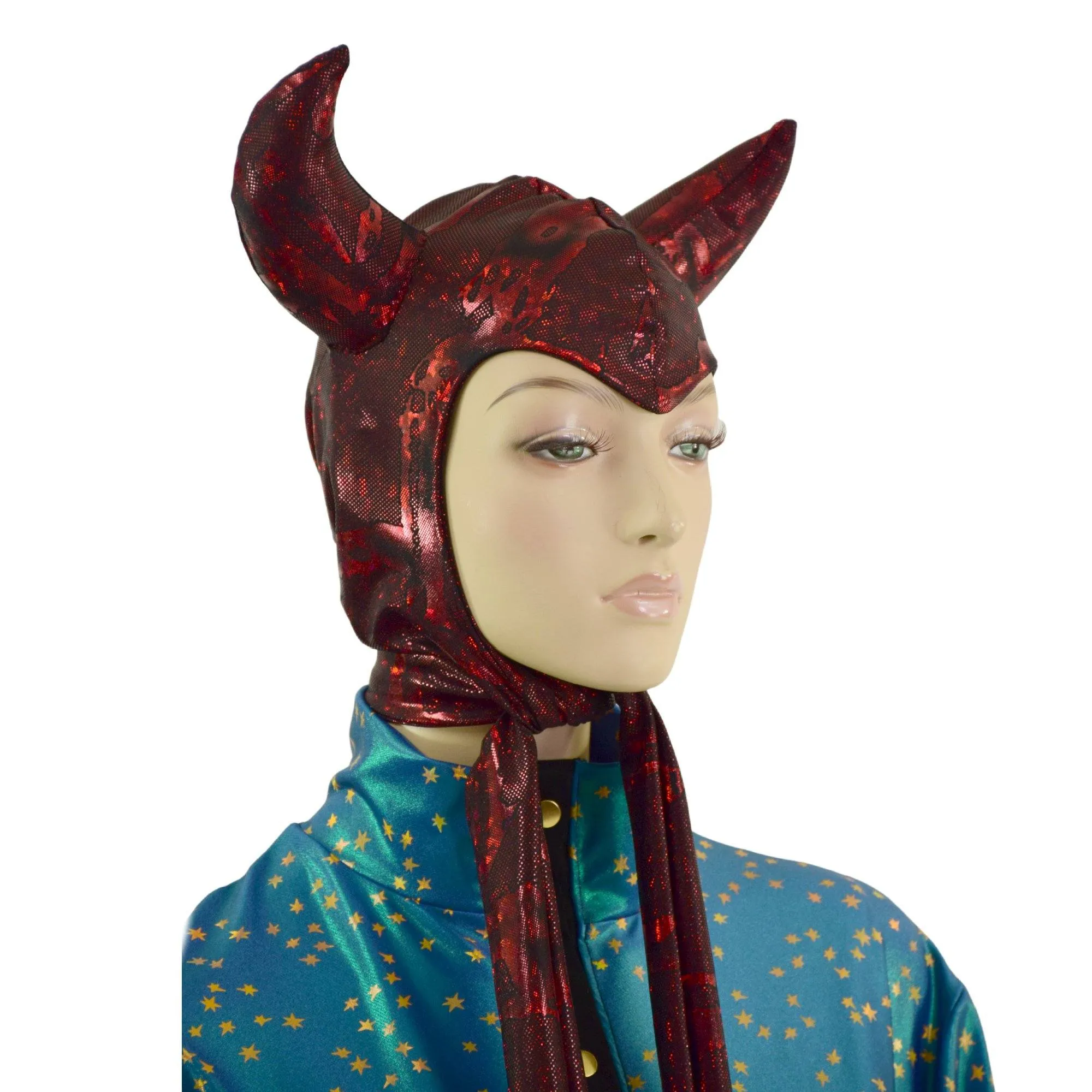 Vintage Style Devil Bonnet in Primeval Red (Hood only, Cloak Sold Separately)