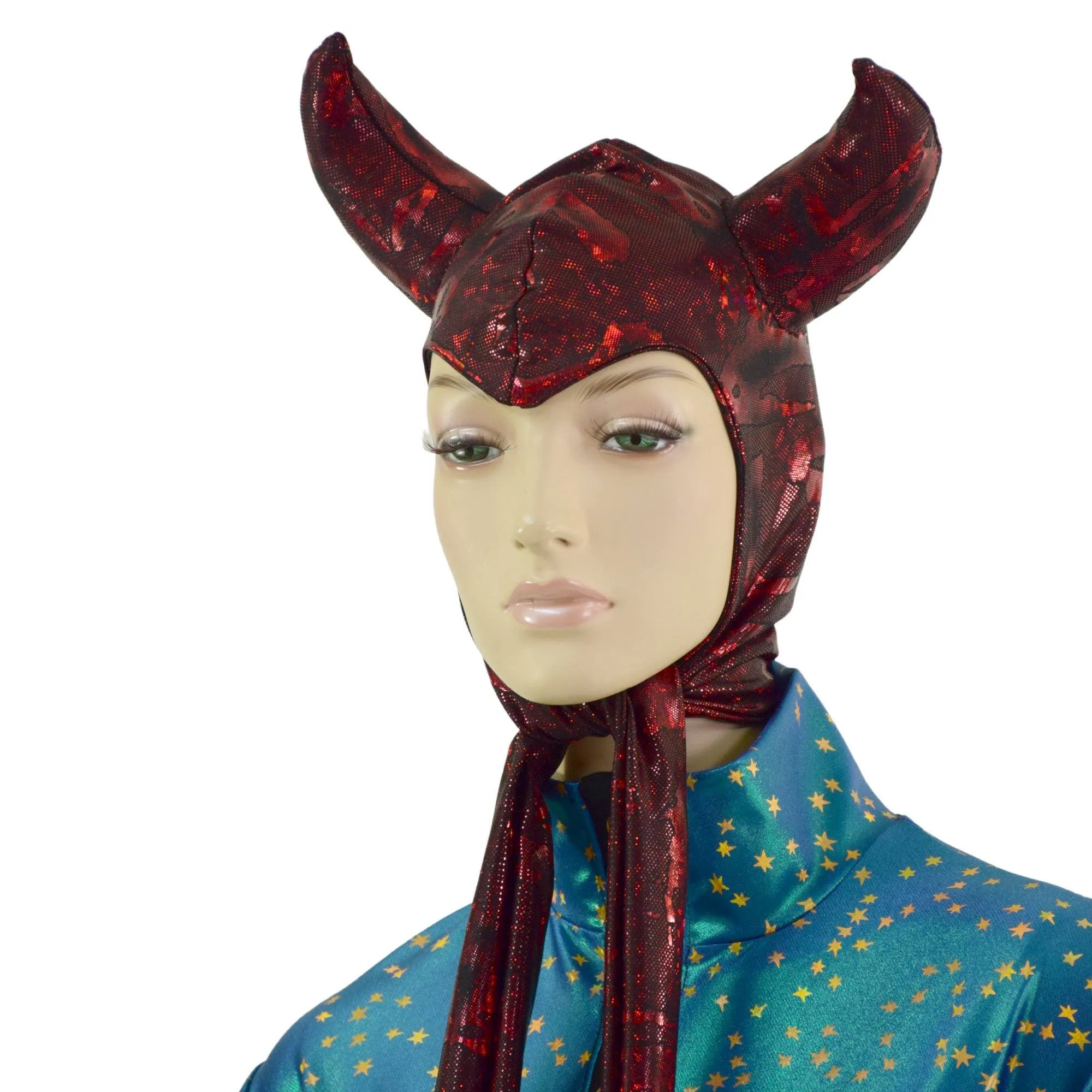 Vintage Style Devil Bonnet in Primeval Red (Hood only, Cloak Sold Separately)