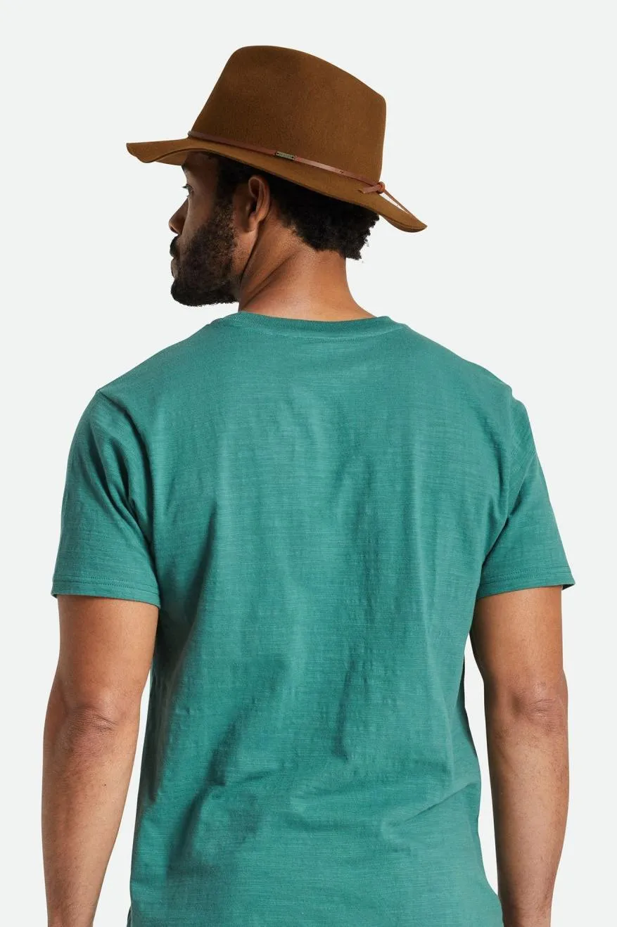 Wesley Packable Fedora - Coffee