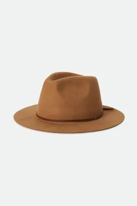 Wesley Packable Fedora - Golden Brown