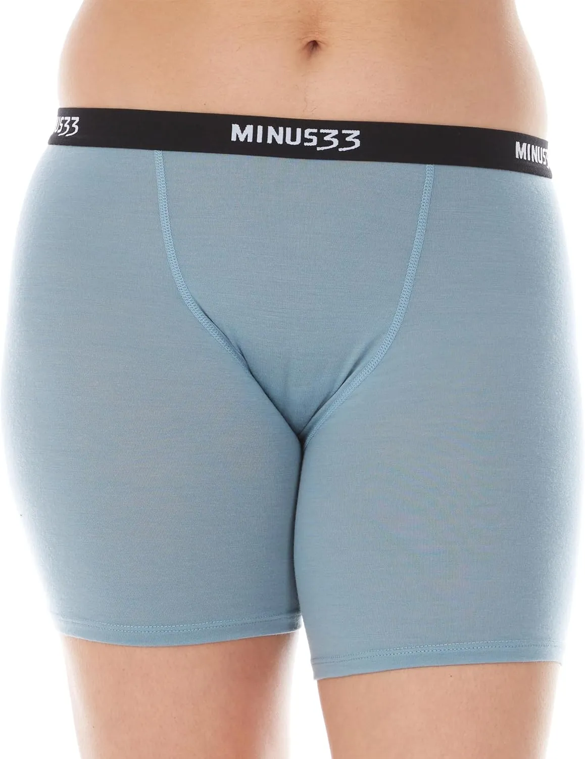 Womens Boxer Briefs - 5 Inch Inseam - 84% Merino Wool - Athletic Anti-Chafe Underwear - Moisture Wicking Under Shorts