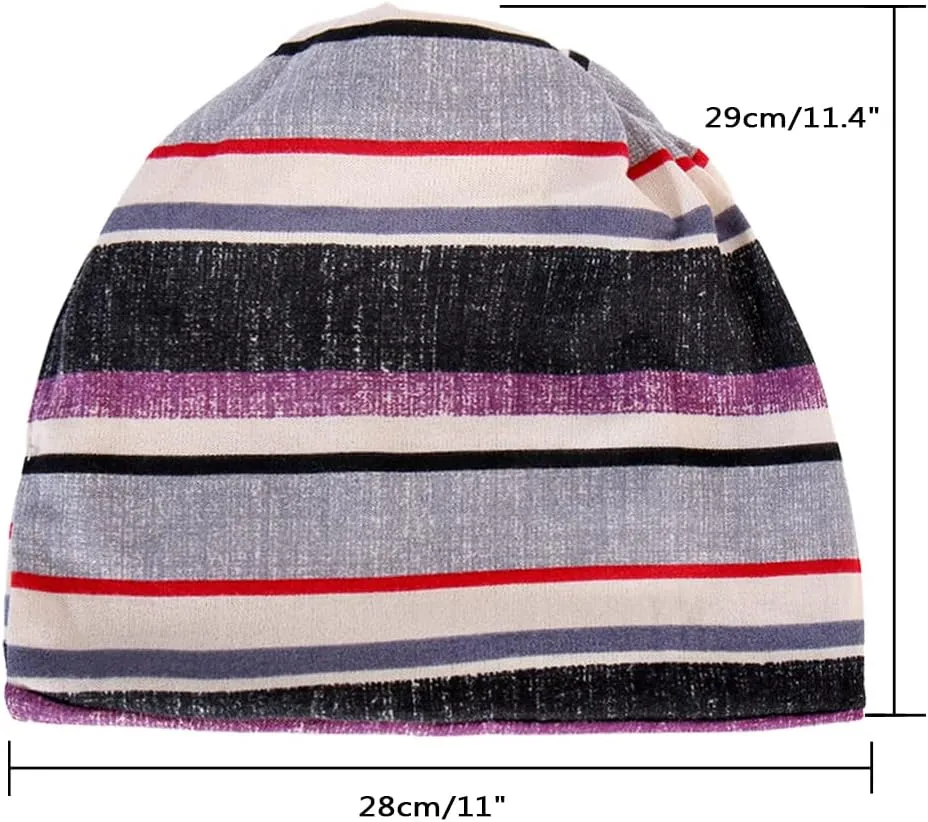 Women's Chemo Caps Cancer Headwear Slouchy Beanie Hat Baggy Skull Sleep Cap Scarf