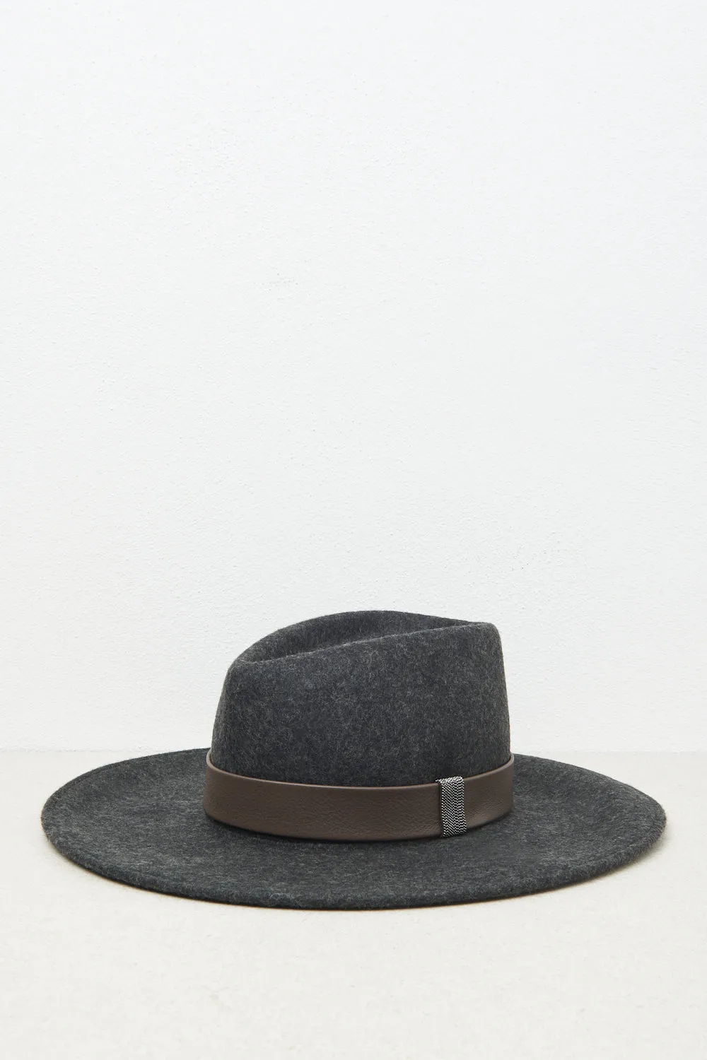 Wool felt wide brim fedora