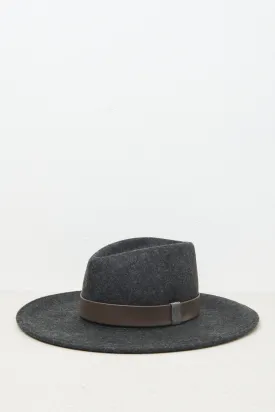 Wool felt wide brim fedora