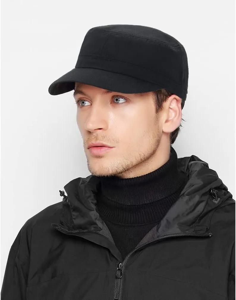 XYIYI Unisex Cotton Basic Cadet Army Cap Everyday Military Style Hat