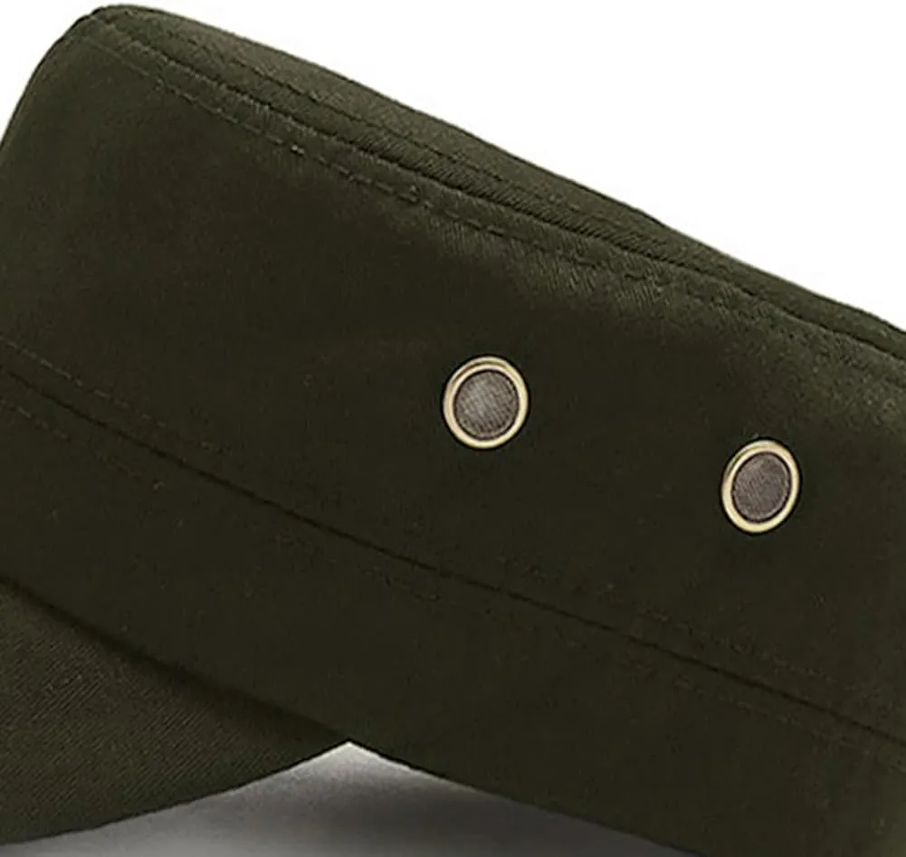 XYIYI Unisex Cotton Basic Cadet Army Cap Everyday Military Style Hat