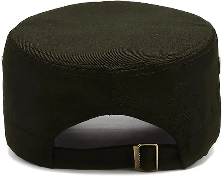 XYIYI Unisex Cotton Basic Cadet Army Cap Everyday Military Style Hat
