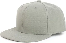 Youth Kid's Solid Color Flat Bill Snapback Baseball Cap